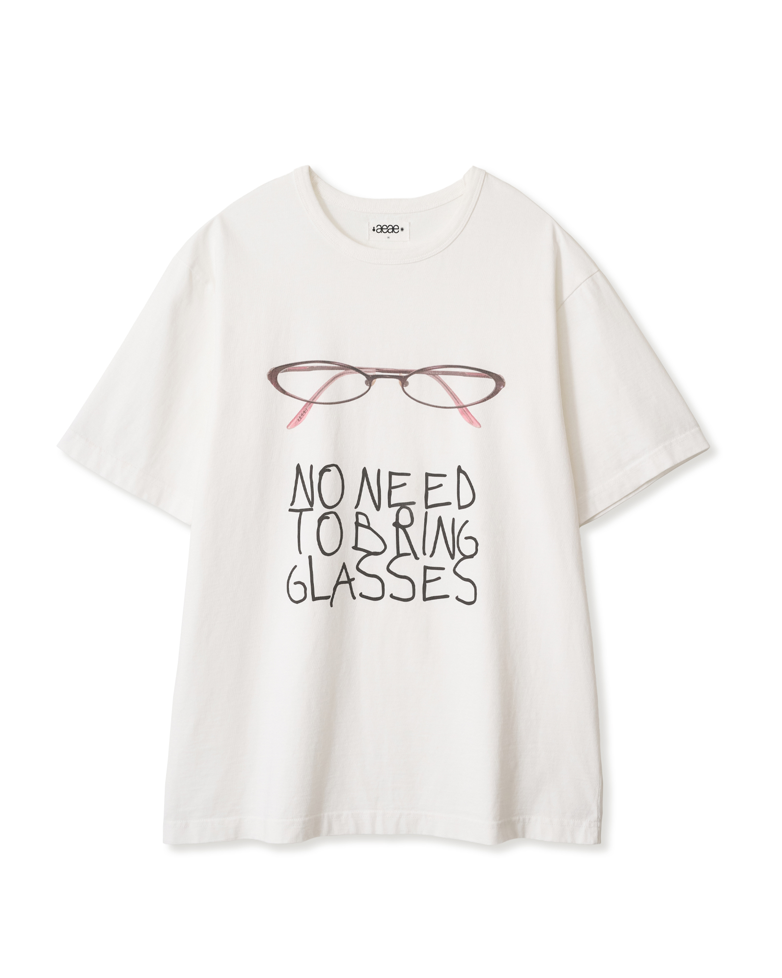 NO NEED GLASSES T-SHIRTS [WHITE]