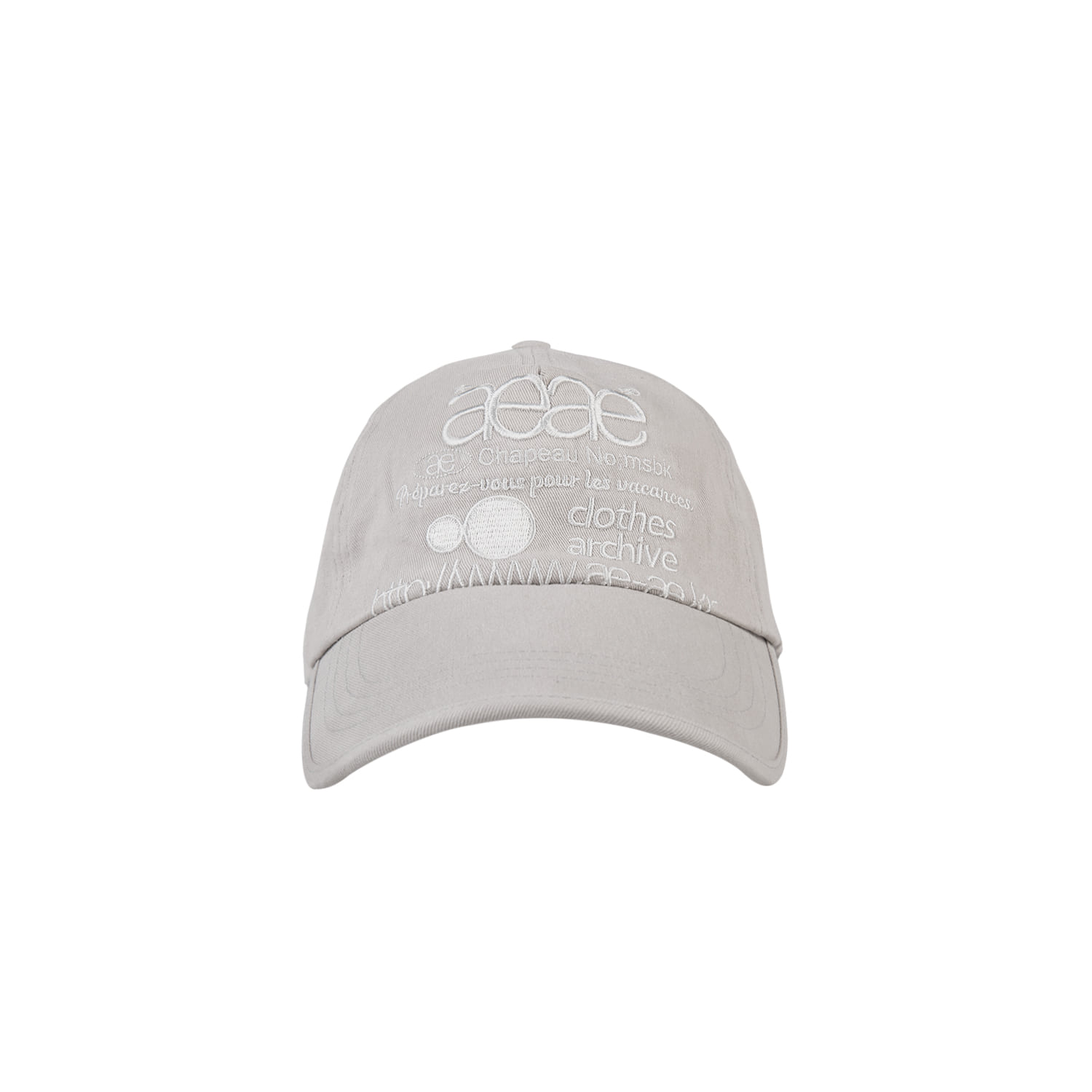 Web Logo 5pannel Cap [Light Grey]